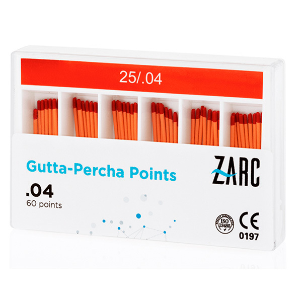 Gutapercha conicidad .04 y .06 zarc endodoncia zarc4endo