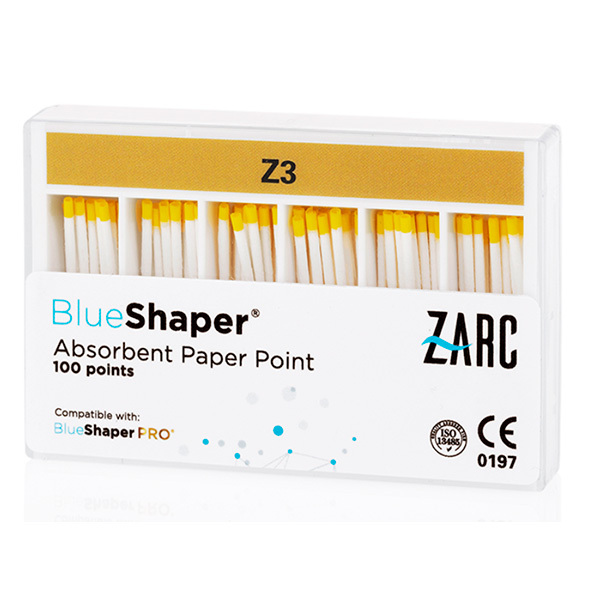 Puntas papel blueshaper zarc endodoncia zarc4endo