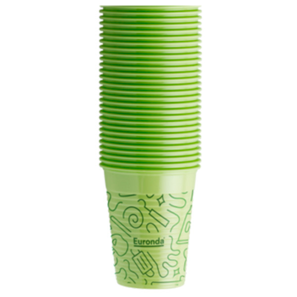 Vasos de plástico graffiti monoart desechables euronda monoart
