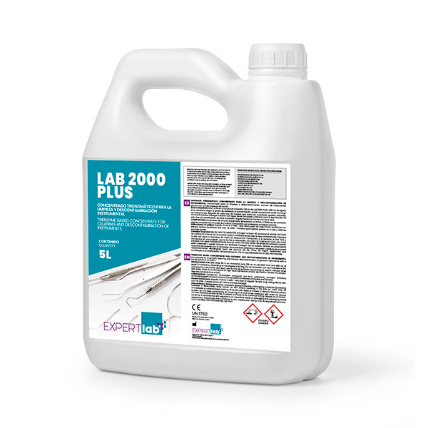 Lab 2000 plus desinfectante para instrumental trienzimático concentrado 5l desinfección expertlab