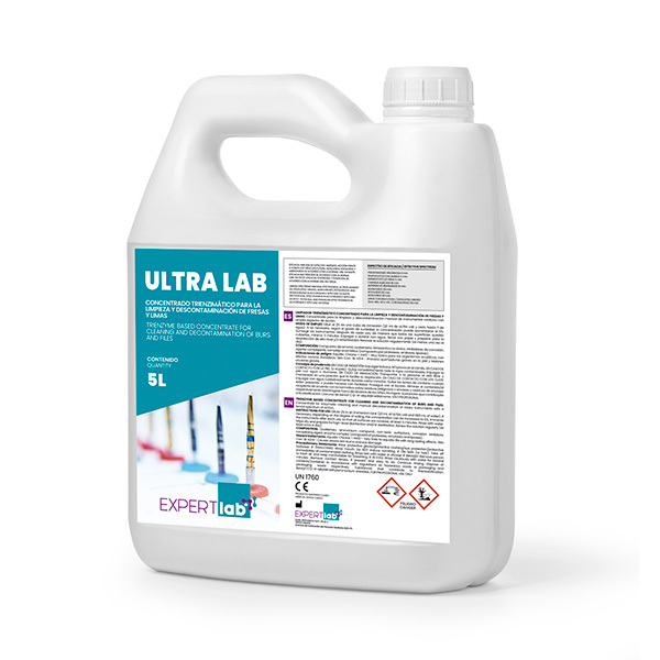 Ultra lab desinfectante de fresas trienzimático concentrado 5l desinfección expertlab