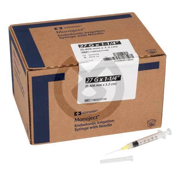 Monoject agujas kendall endodoncia covidien