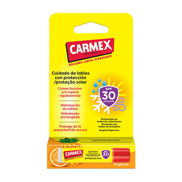 Bálsamo labial carmex twist stick tropical prevención y profilaxis carmex
