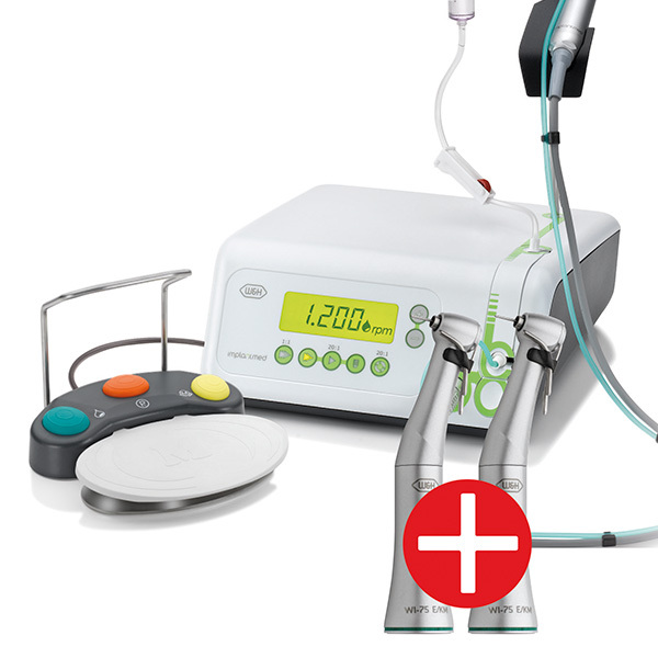 Kit a: implantmed si-923 con motor em-19 y ca wi-75e/km cirugía e implantes w&h