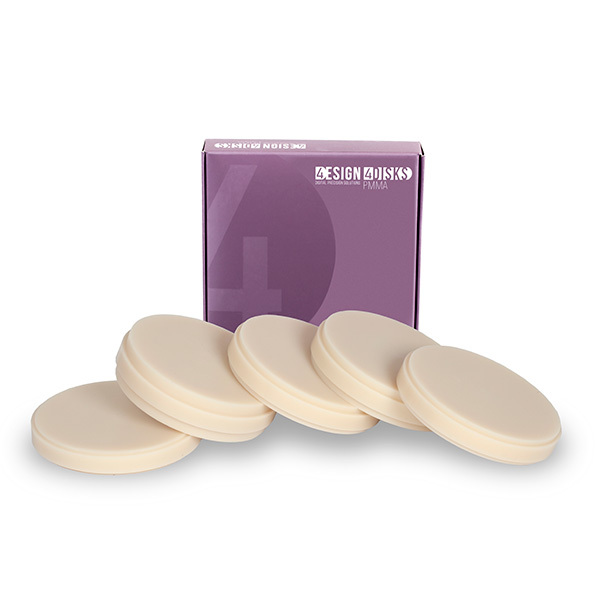 Disco pmma monocapa 4design 98x25mm cad/cam 4design