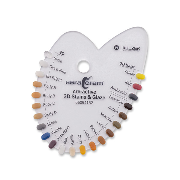 Hc cre-act. shade guide 2d stains ceramicas kulzer