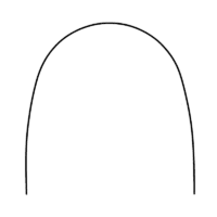 Arco niti superelastico forma ovoide europa ii redondo arcos y alambres proclinic expert