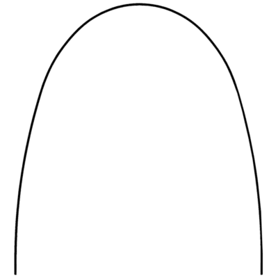 Arco niti superelastico forma ovoide europa ii rectangular arcos y alambres proclinic expert
