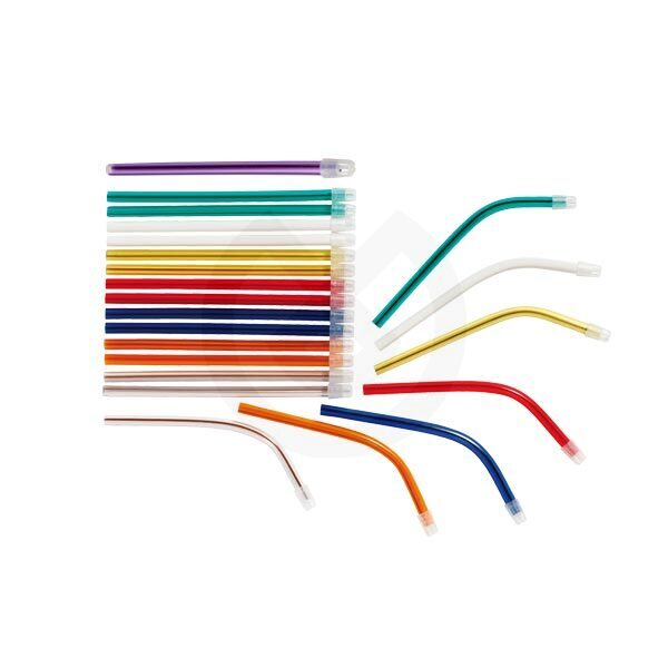 Aspiradores saliva de colores desechables bestdent