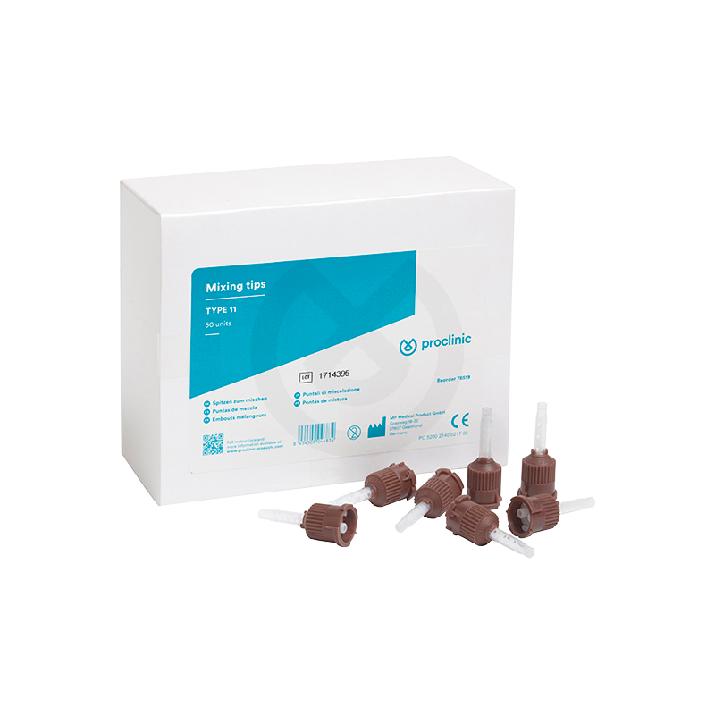 Puntas de mezcla tipo 11 dual core cementos proclinic