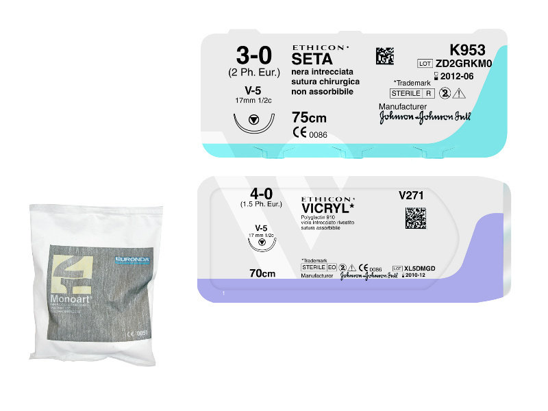 Suture ethicon 2pz -40%+ghiaccio omaggio chirurgia non marcato