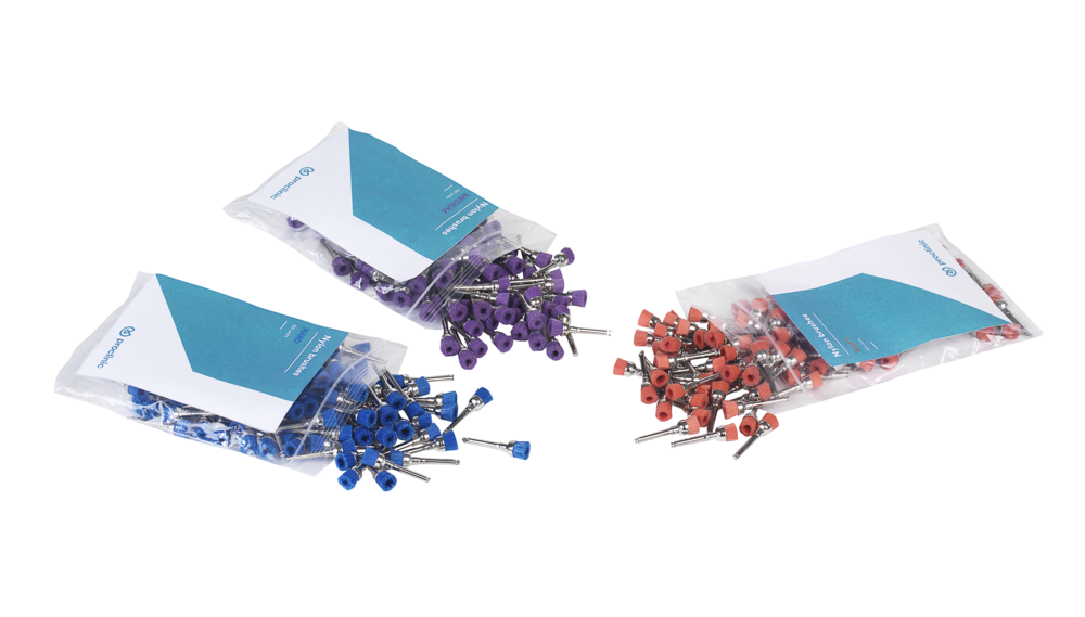 Spazzolini nylon duri/blu 100pz 01201 proclinic profilassi proclinic