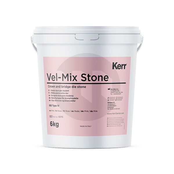 Gesso vel-mix stone rosa tipo iv/4 6kg impressão kerr