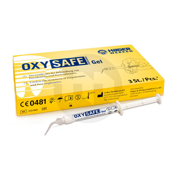 Oxysafe professional 3 seringas biomateriais hager & werken