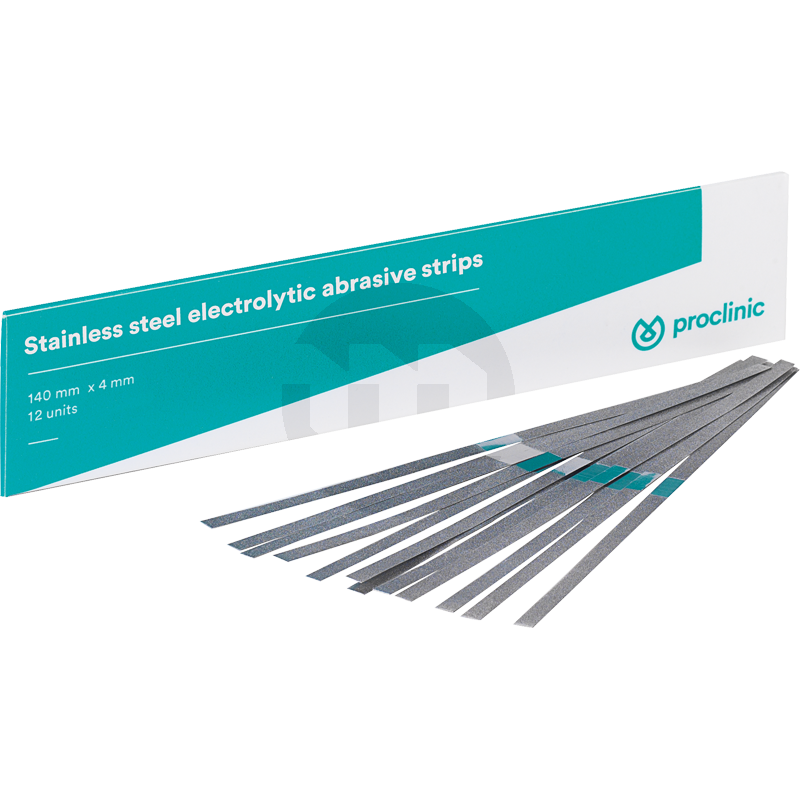 Tiras de lixa metálicas stripping 4mm 1 face brocas e polidores proclinic