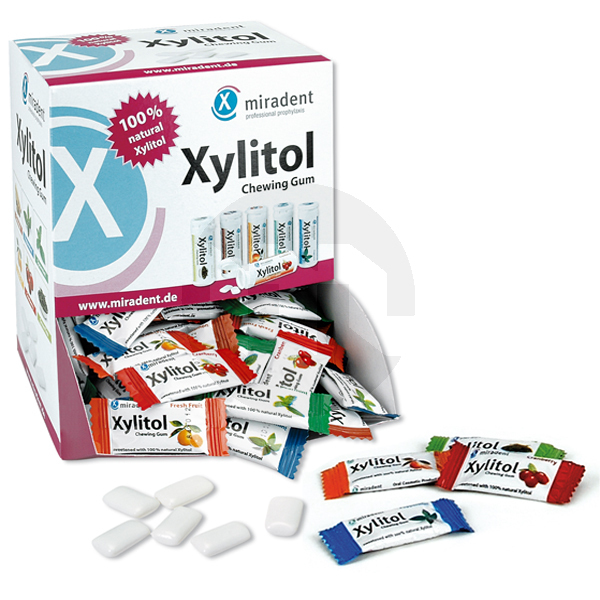 Pastilhas elásticas miradent com xylitol sortido profilaxia hager & werken