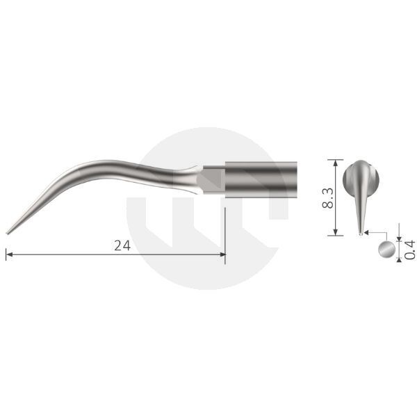 Ponta de destartarização n.g4 para punhos nsk® equipamentos de profilaxia bestdent