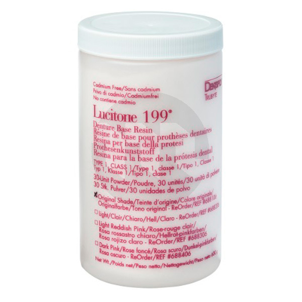 Lucitone 199 pó 30u 630g cerâmica e acrilicos de laboratório dentsply sirona lab