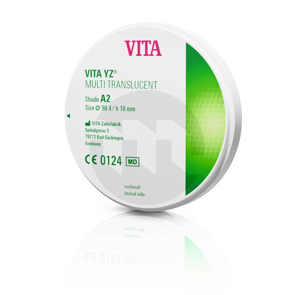 Vita yz multi translucent 0m3 22mm cad-cam vita
