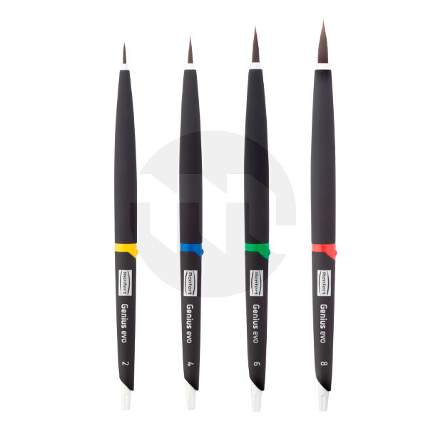 Set pinceis genius evo (2, 4, 6, 8) instrumental de laboratorio renfert