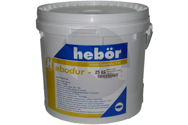 Gesso hebodur amarelo bidao 25kg ti impressao de laboratorio hebor