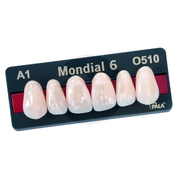 Dentes kulzer mondial 6 anterior inferior e superior dentes acrilicos kulzer